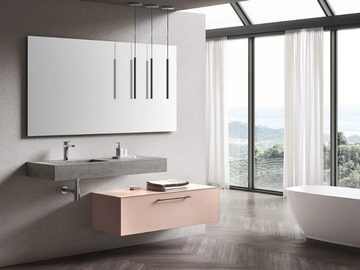 ECLIPSE ECL03 - Suspended bathroom cabinet with drawers by Gruppo Geromin - view 2